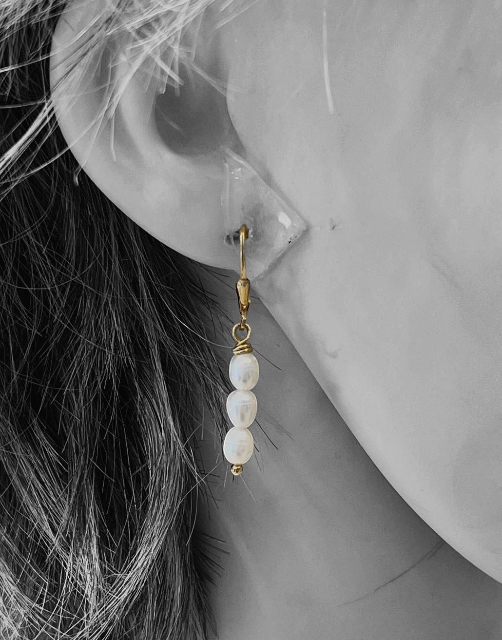 Boucles d'oreilles en Perles de Culture – Image 2