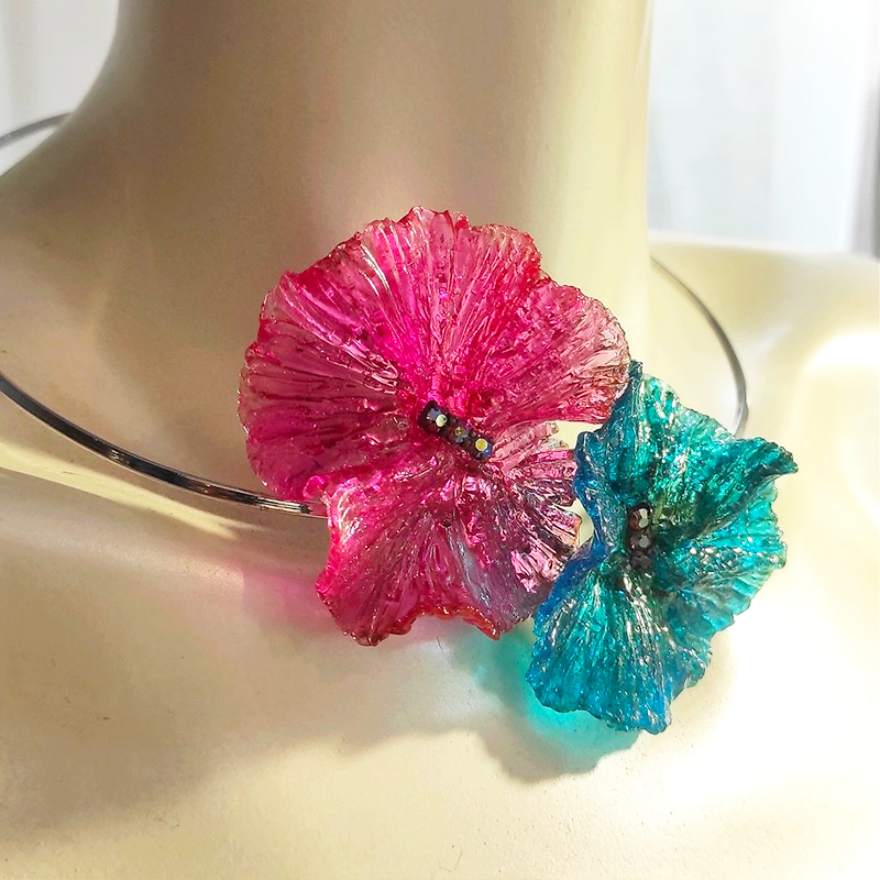 Collier Roses Trémières – Image 3